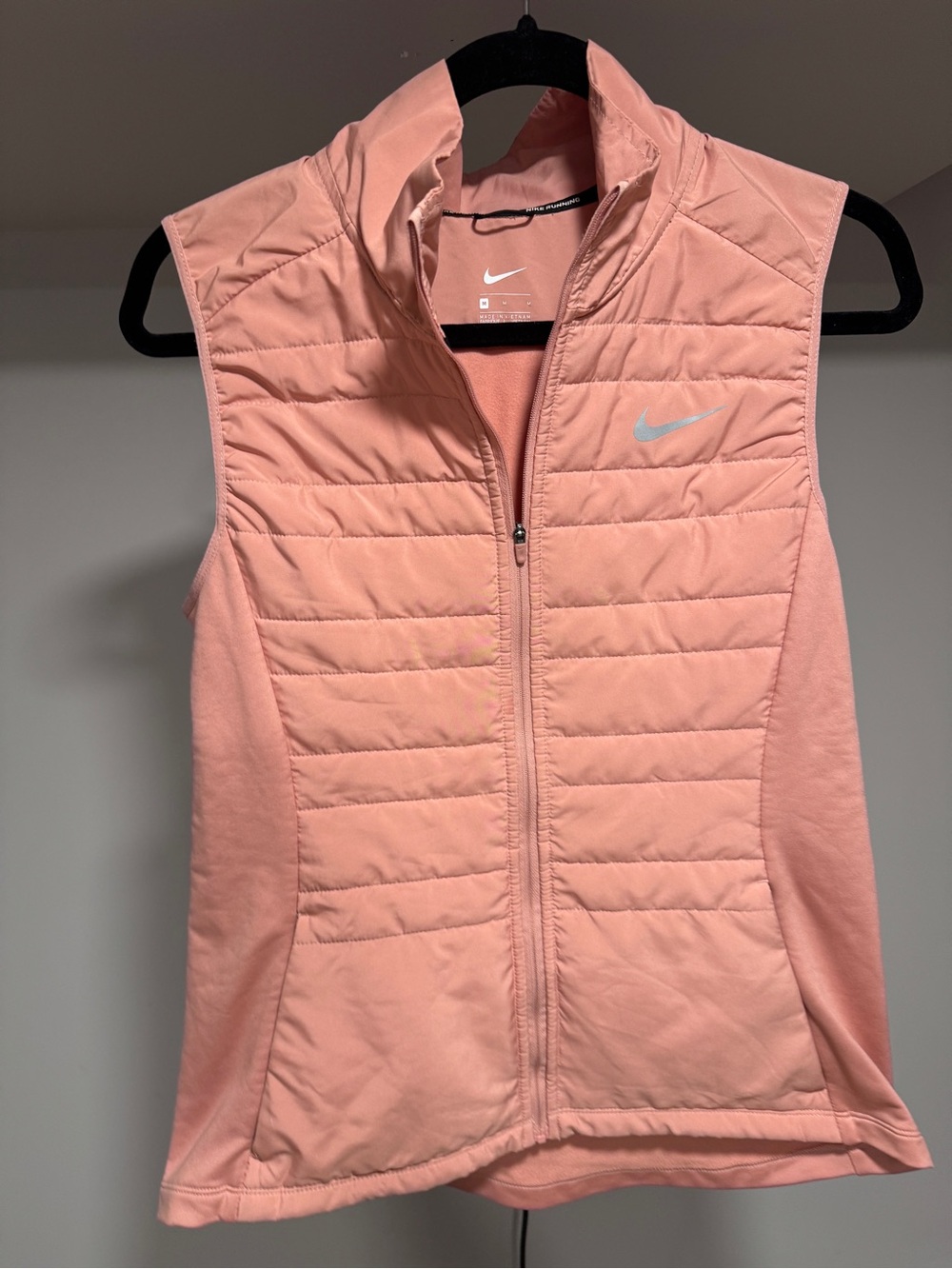 Nike running Pink Quilted Vest